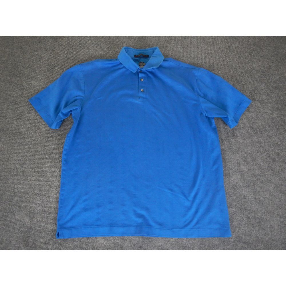 Nike Tiger Woods Collection Dri-Fit Golf Polo Shirt Size Large Blue Performance*